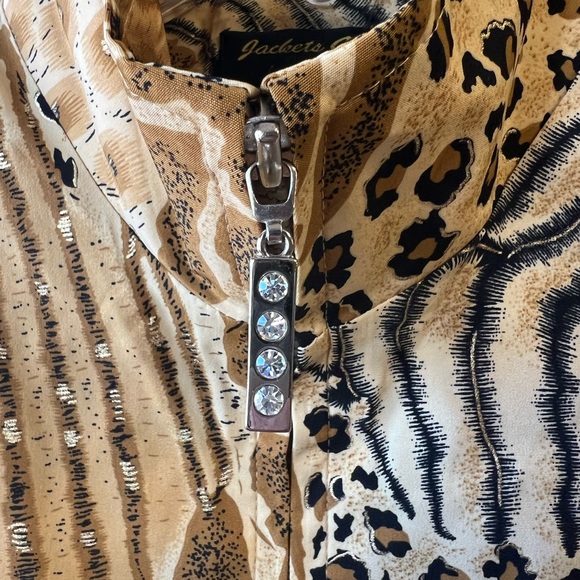 3/$15 Jackets Galore Animal Print Zip Up Jacket - Picture 3 of 7